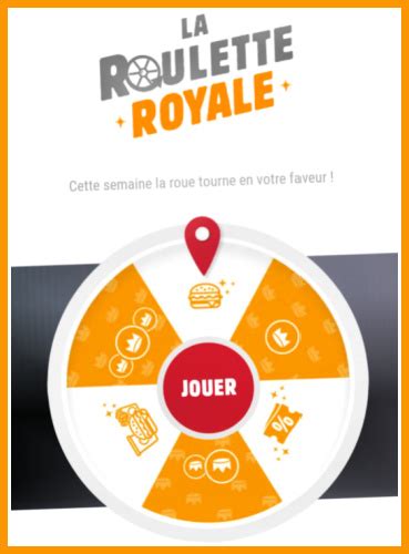 roulette burger king|appli burger king.